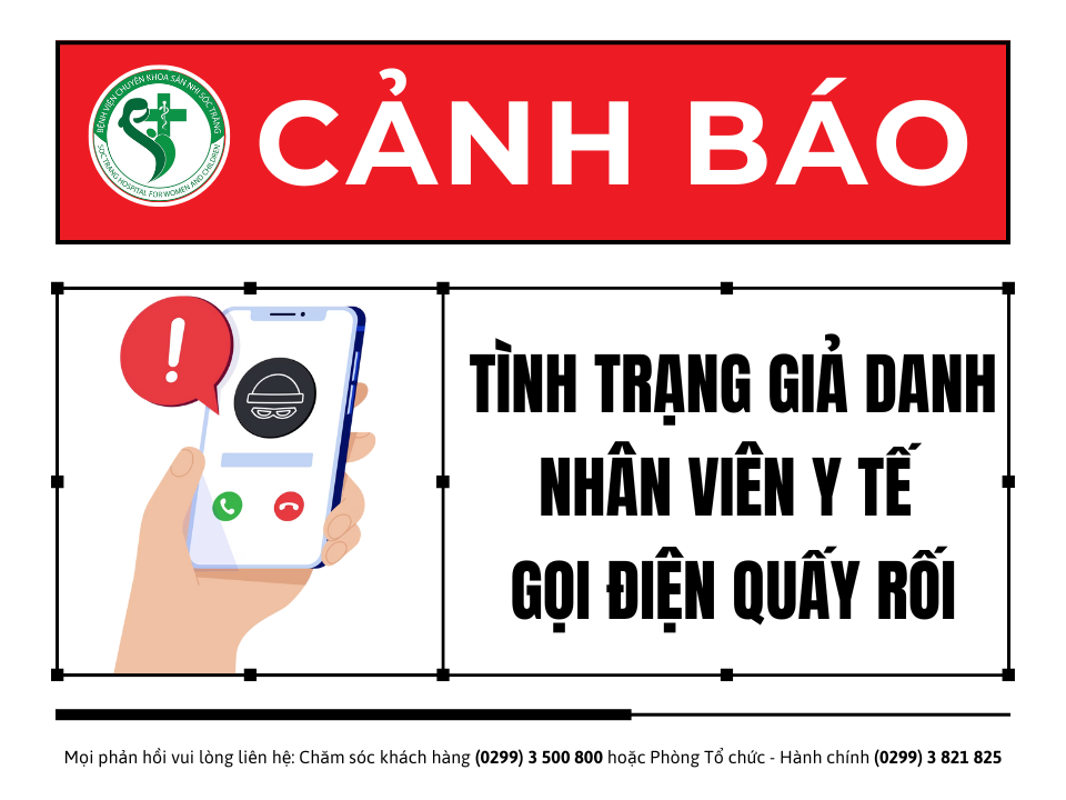 CẢNH BÁO TÌNH TRẠNG GIẢ DANH NHÂN VIÊN Y TẾ BỆNH VIỆN CHUYÊN KHOA SẢN NHI