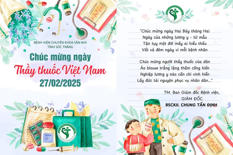 CHÚC MỪNG NGÀY THẦY THUỐC VIỆT NAM 27/02/2025