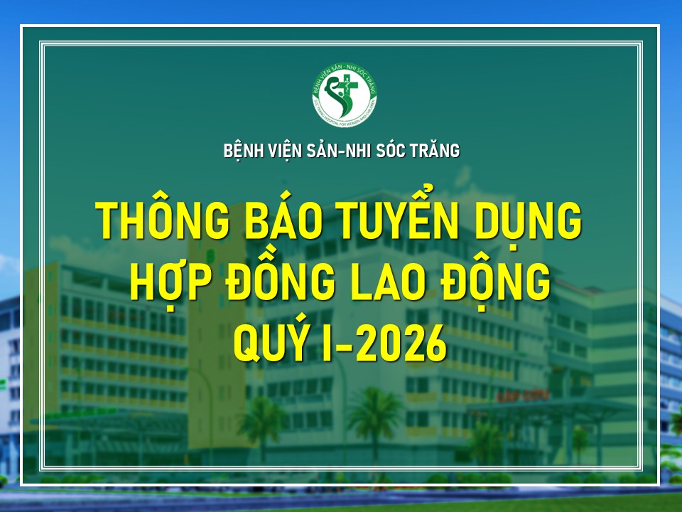 TUYỂN DỤNG HỢP ĐỒNG LAO ĐỘNG QUÝ I - 2026