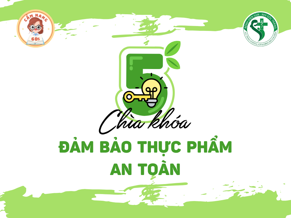 CẨM NANG 60s: 05 CHÌA KHÓA QUAN TRỌNG ĐỂ ĐẢM BẢO THỰC PHẨM AN TOÀN